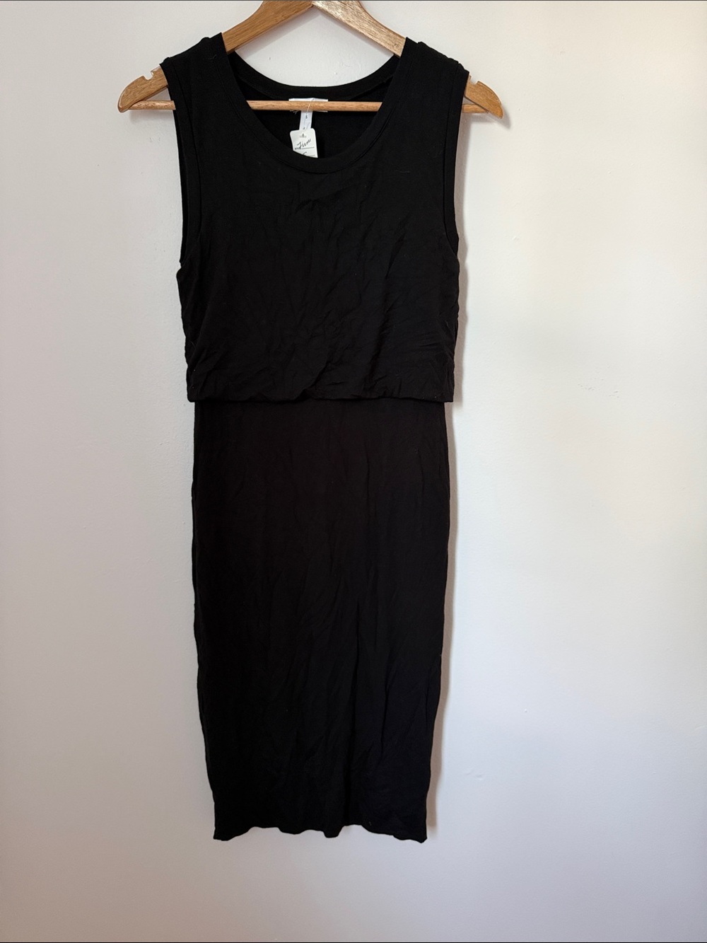 Leith Sleeveless Black Midi Dress - Classic Women's Dress
